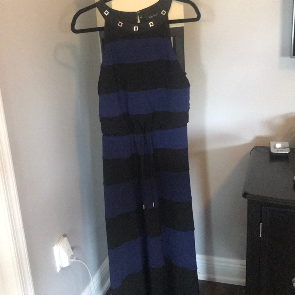 Blue and black WHBM dress
